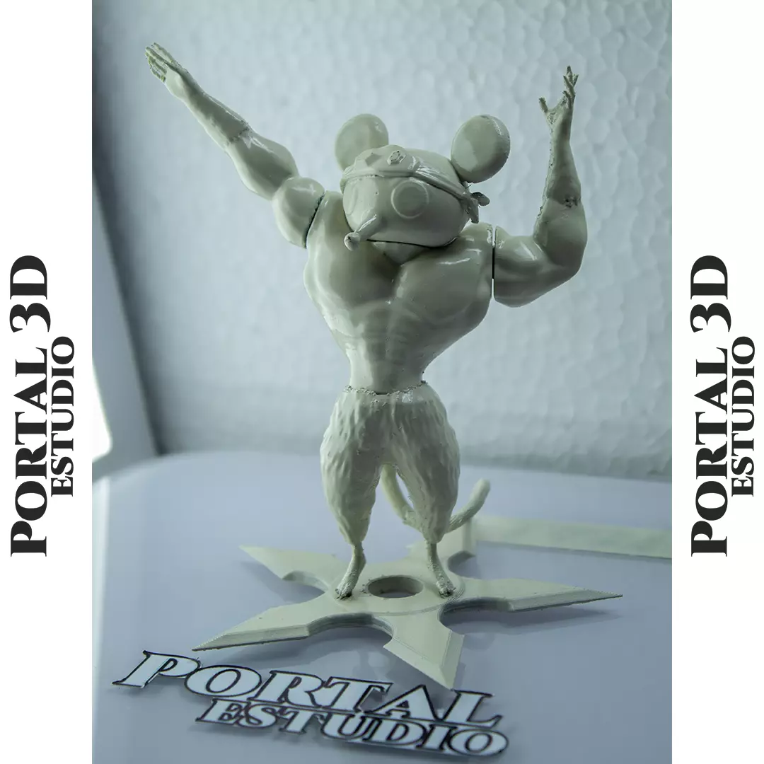 PACK 2 NINJU MUKIMUKI NEZUMI 3D print model_0