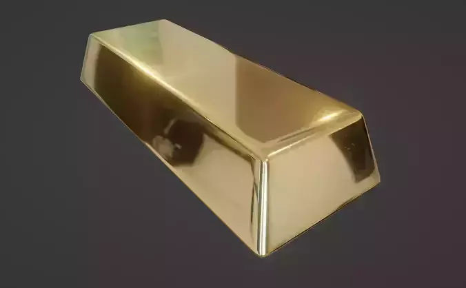 Gold bar 3D model