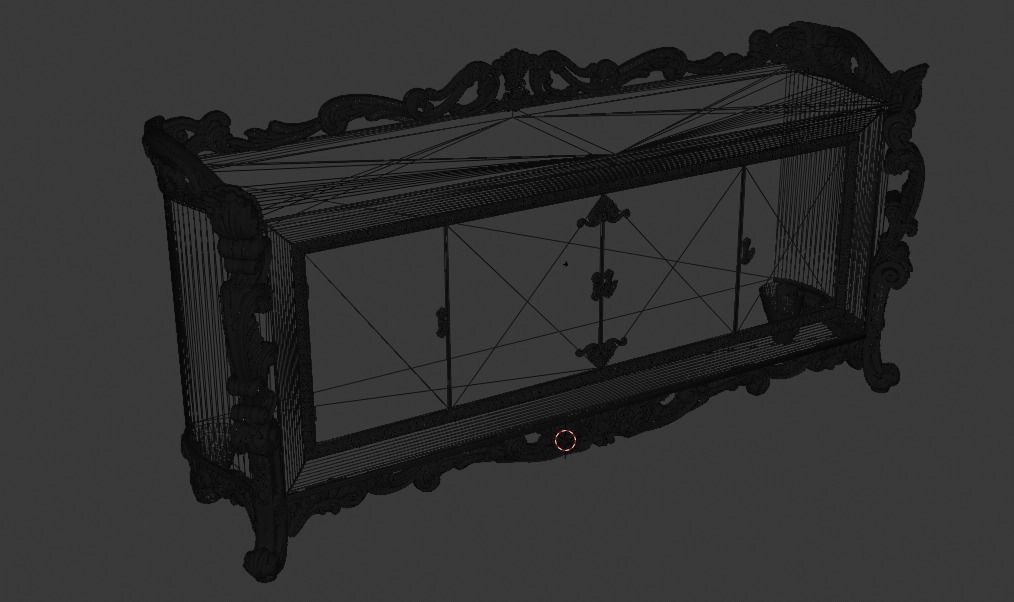 Comodo 3D ornate sideboard 3D model_8