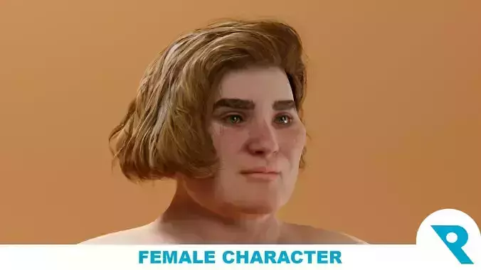 Realistic Female Character - Mercedes 3D model Realistic Female Character - Mercedes 3D model