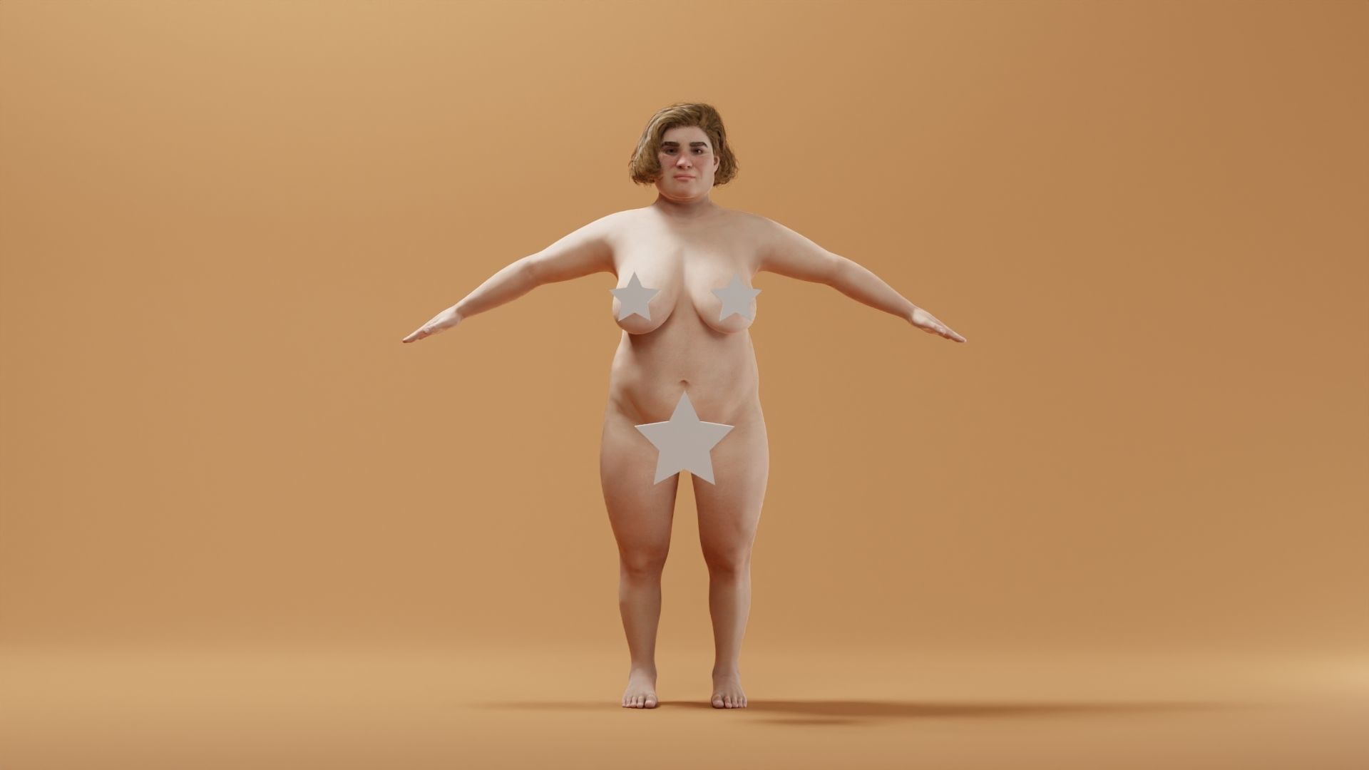 Realistic Female Character - Mercedes 3D model_2