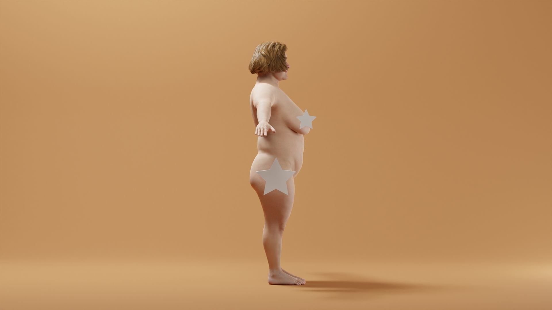 Realistic Female Character - Mercedes 3D model_3