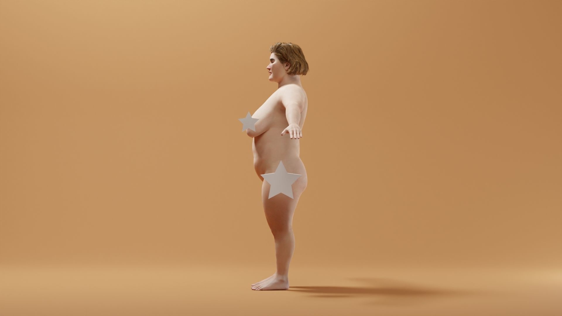 Realistic Female Character - Mercedes 3D model_5