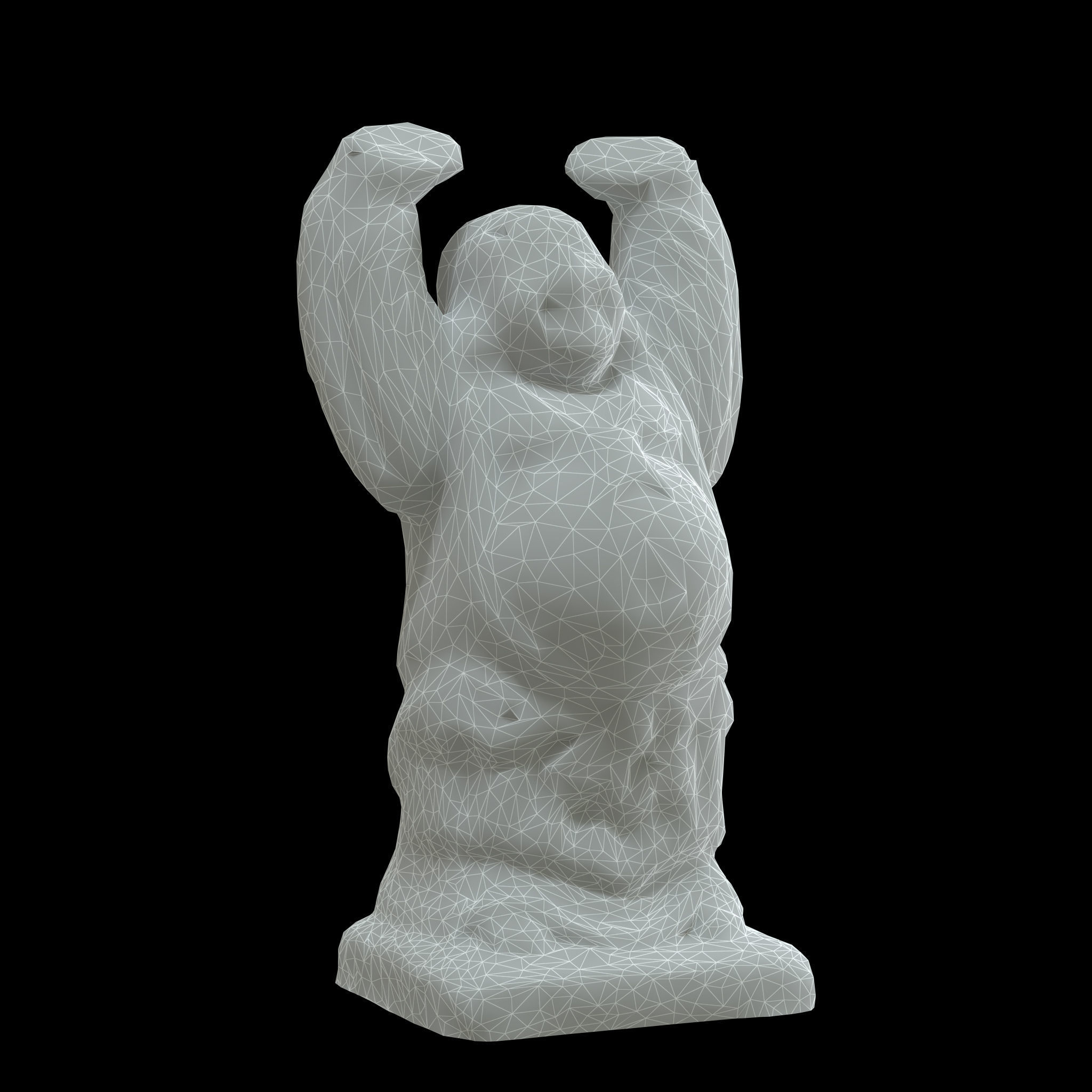 Laughing Buddha Free 3D model_3