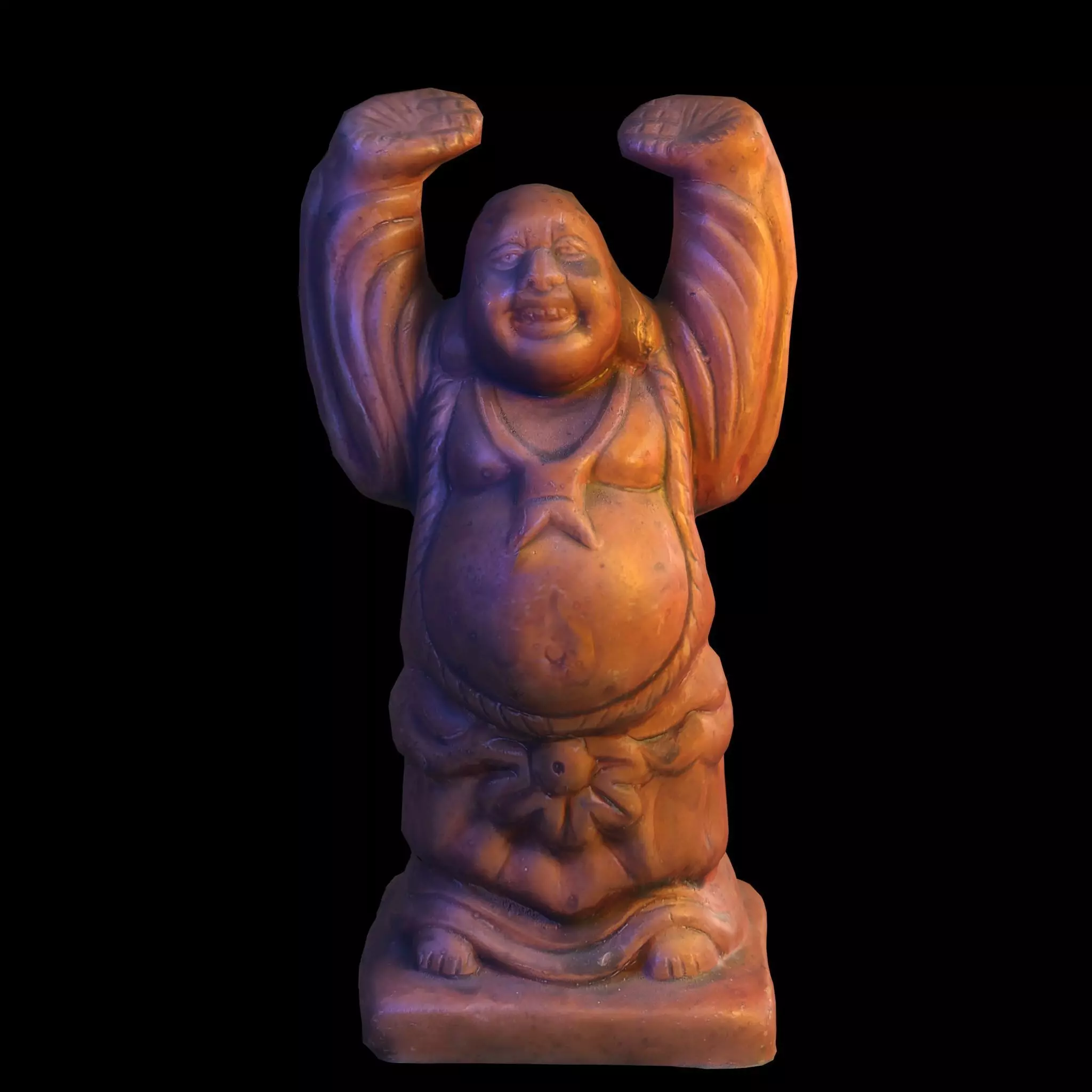 Laughing Buddha Free 3D model_0