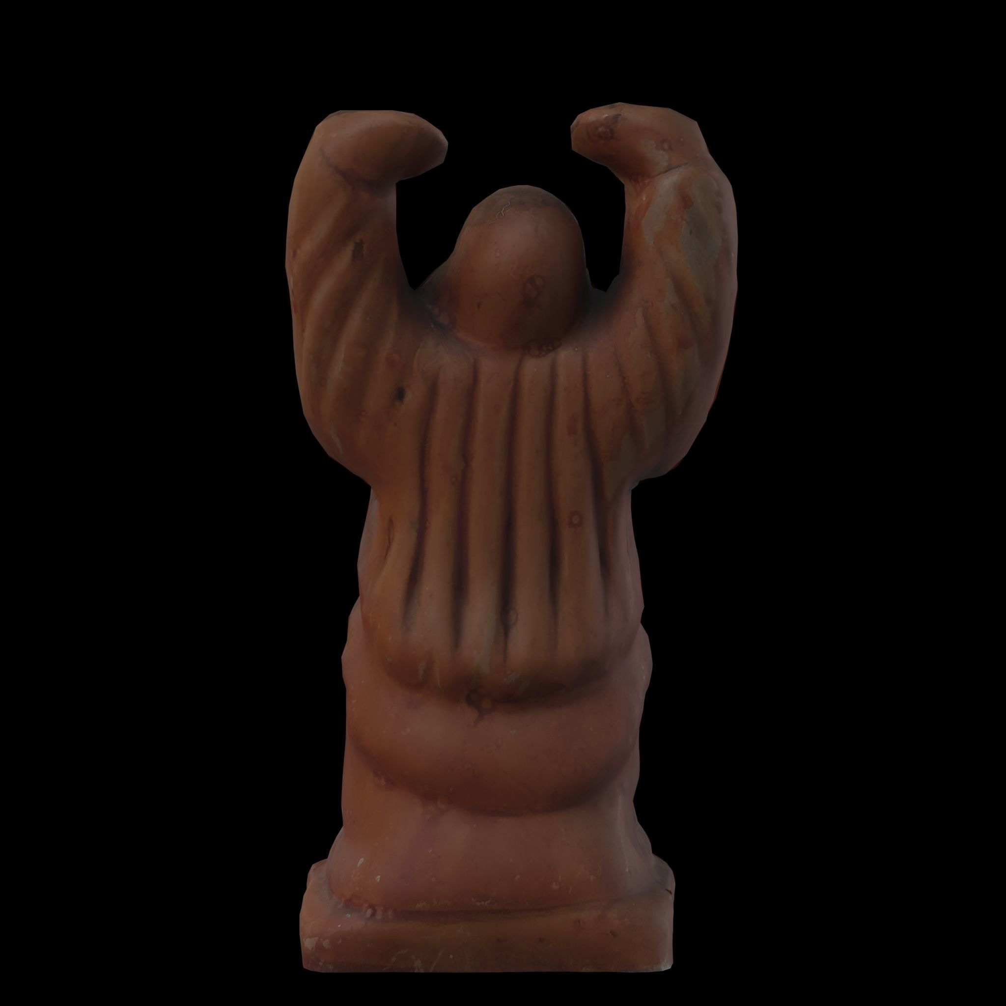 Laughing Buddha Free 3D model_1
