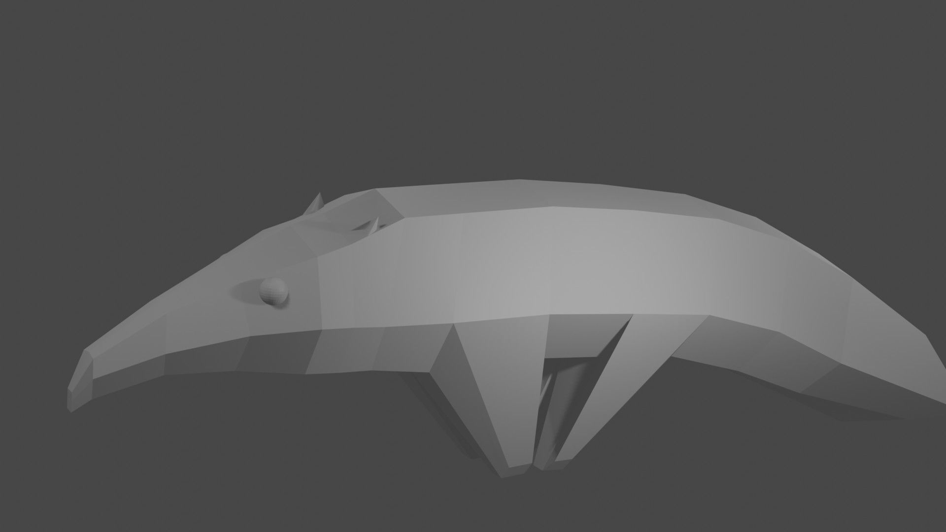 Low-Poly Anteater animal Free low-poly 3D model_4