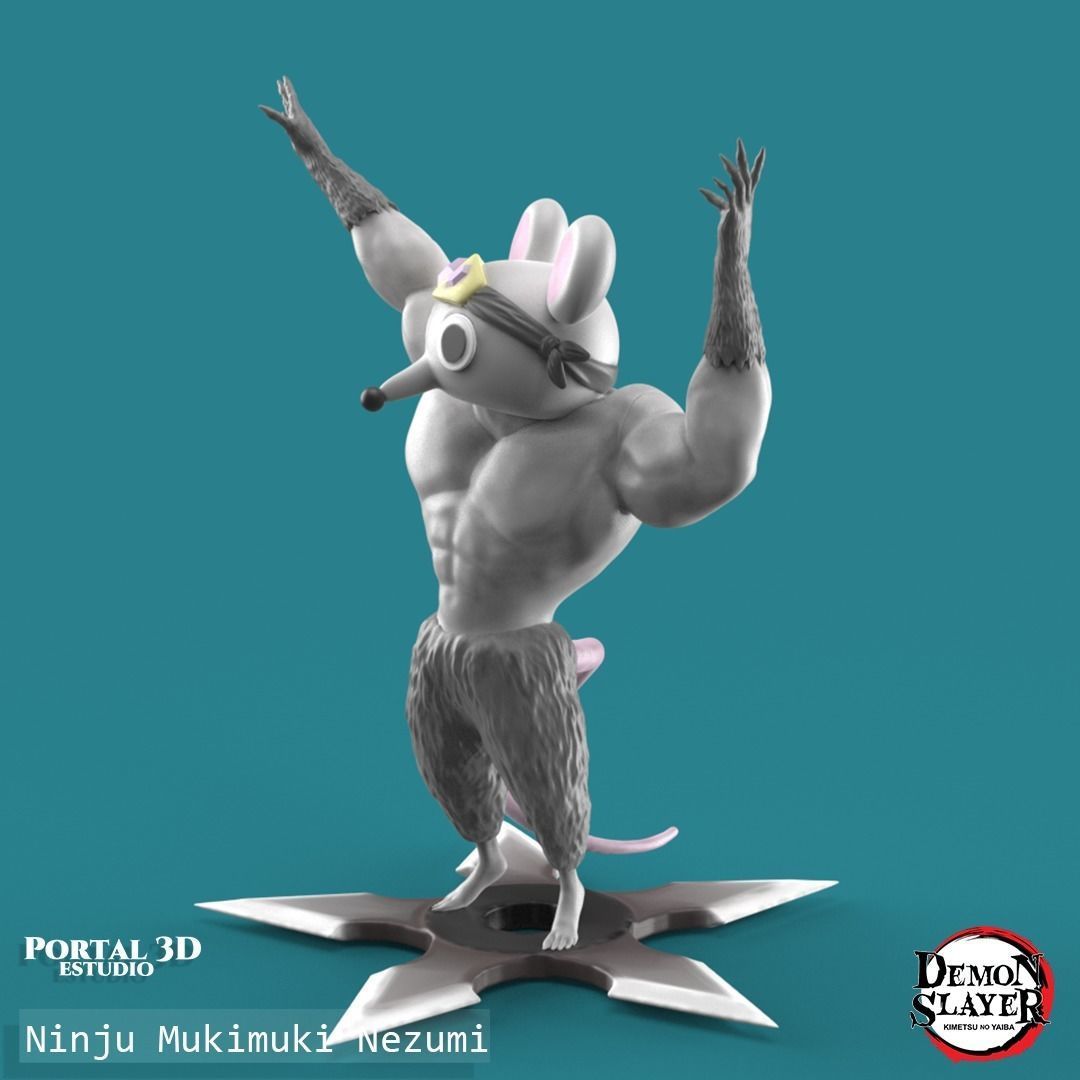 NINJU MUKIMUKI NEZUMI 3D print model_3