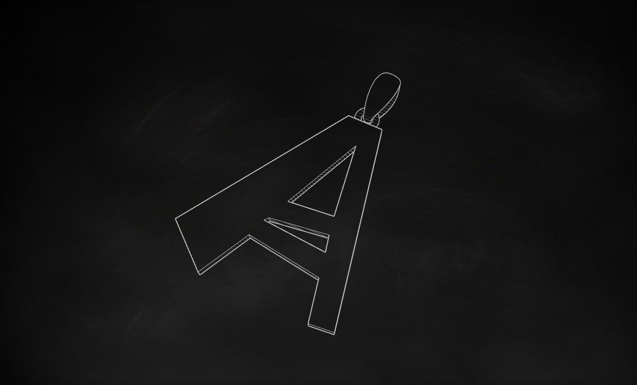 Model 873 Initial A Letter Pendant 3D print model_9