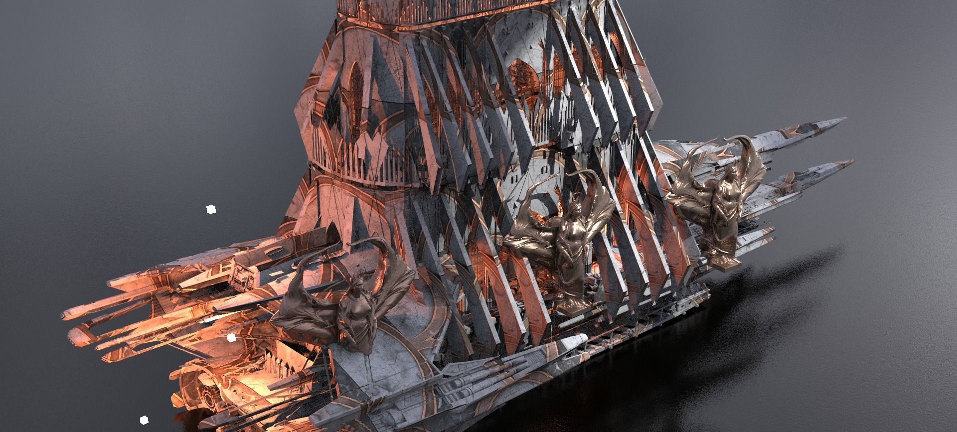 Lancelot raider Airship 1 3D model_3