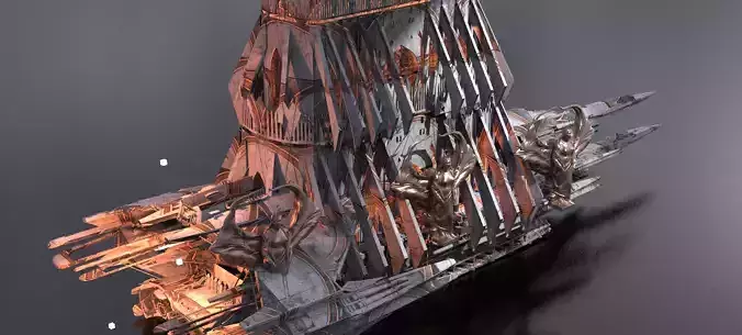 Lancelot raider Airship 1 3D model