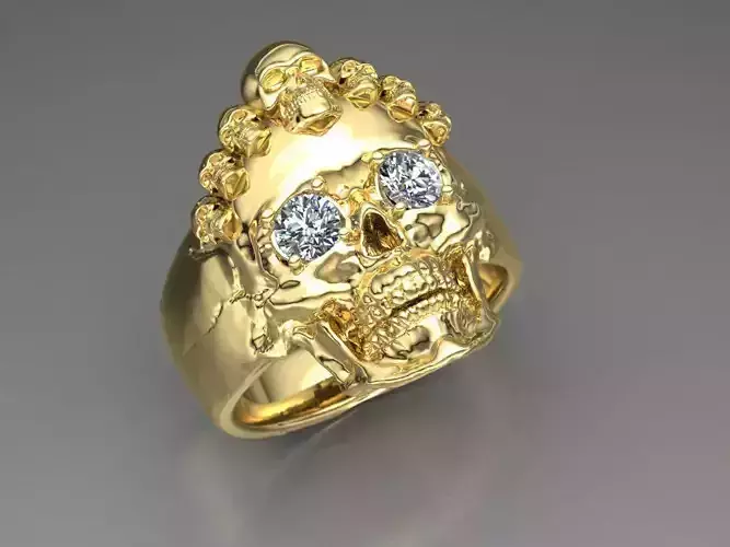 skull ring 3D 