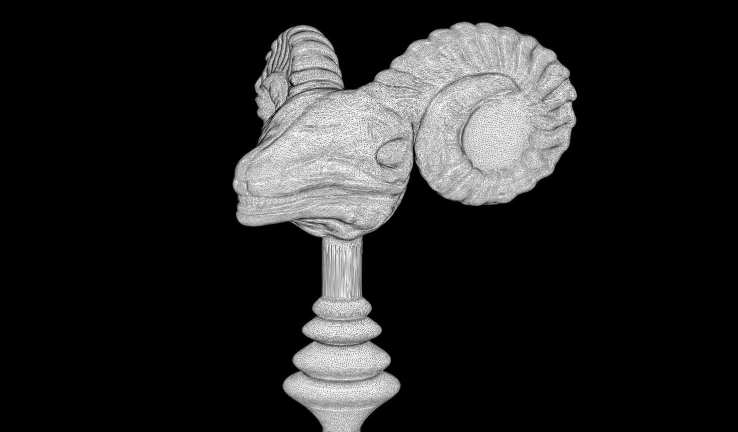 3D PRINTABLE SKELETOR HAVOC STAFF - 1982 - HIGHLY ACCURATE 3D print model_14