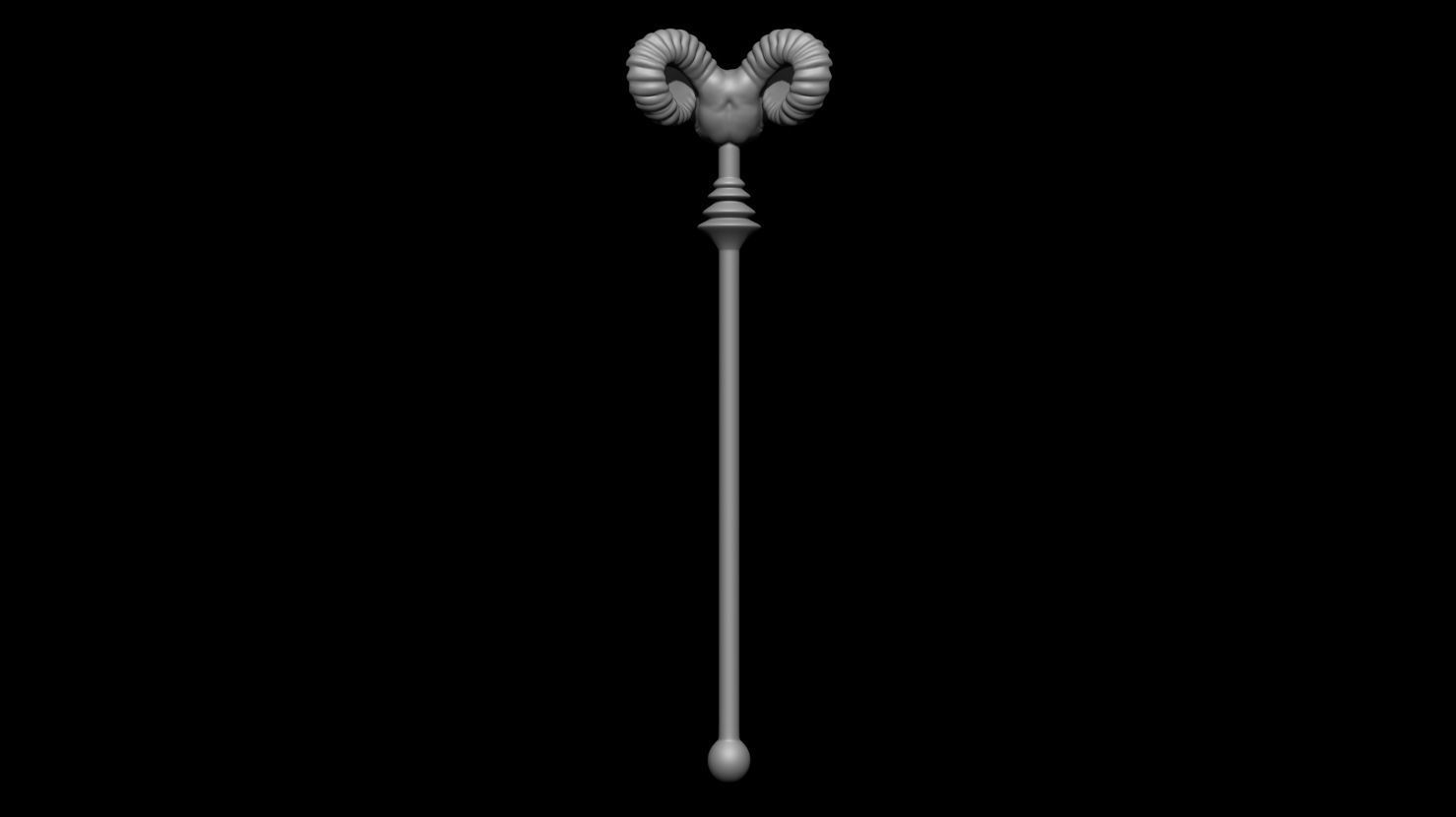 3D PRINTABLE SKELETOR HAVOC STAFF - 1982 - HIGHLY ACCURATE 3D print model_10