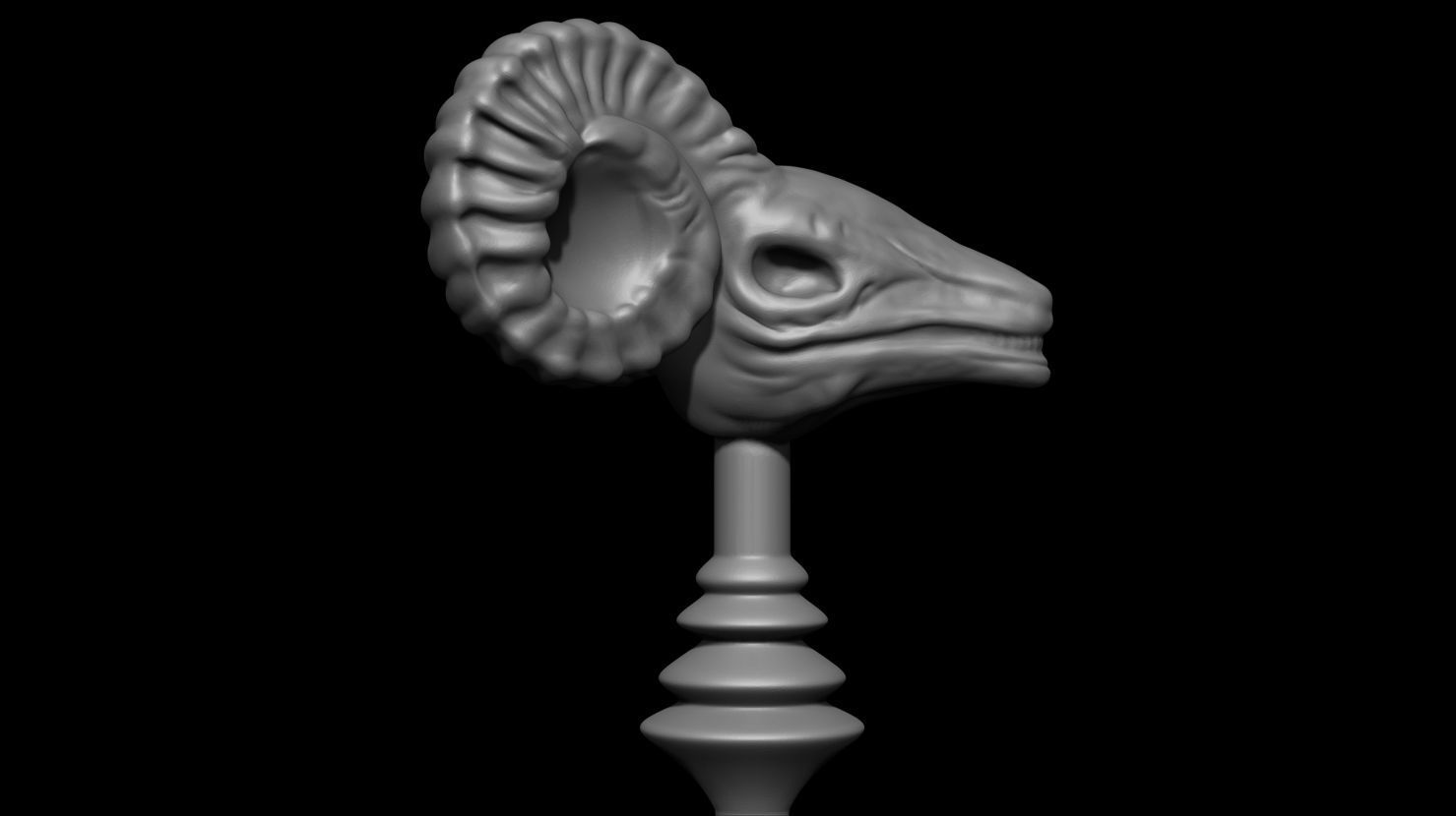 3D PRINTABLE SKELETOR HAVOC STAFF - 1982 - HIGHLY ACCURATE 3D print model_12