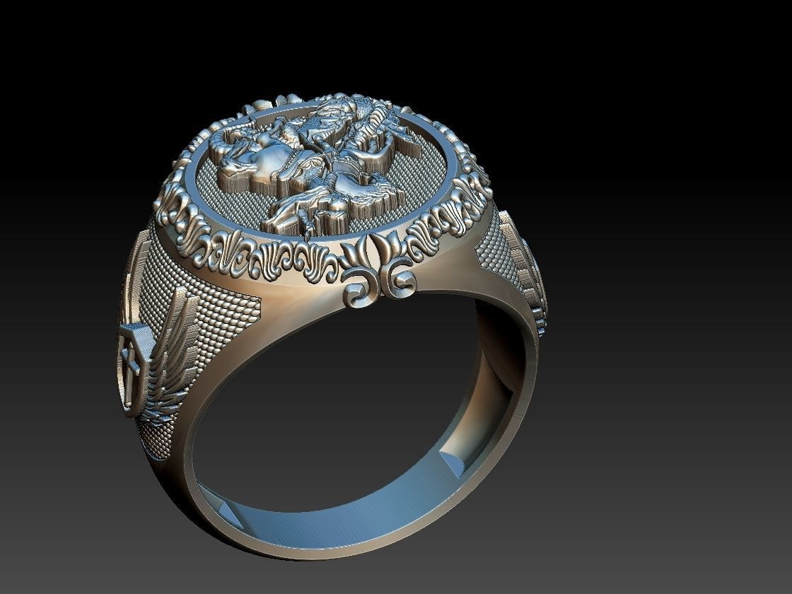 Saint George Ring - Sao Jorge 3D print model_6