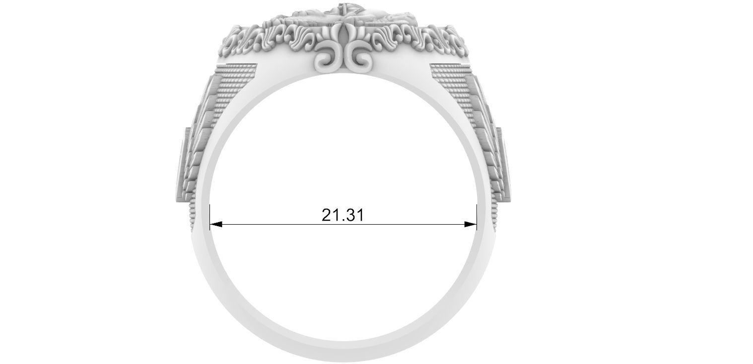 Saint George Ring - Sao Jorge 3D print model_7
