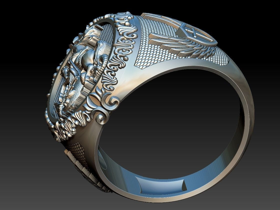 Saint George Ring - Sao Jorge 3D print model_21