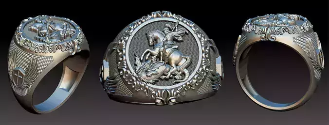 Saint George Ring - Sao Jorge 3D print model