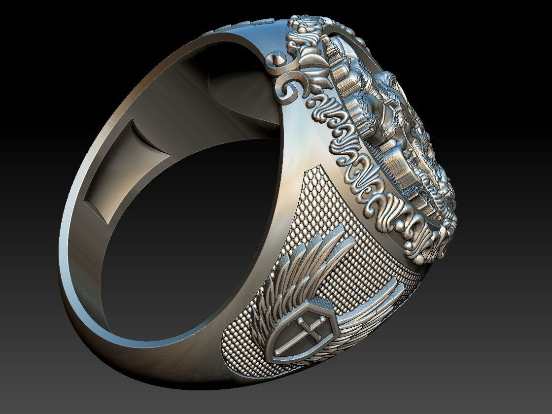 Saint George Ring - Sao Jorge 3D print model_19
