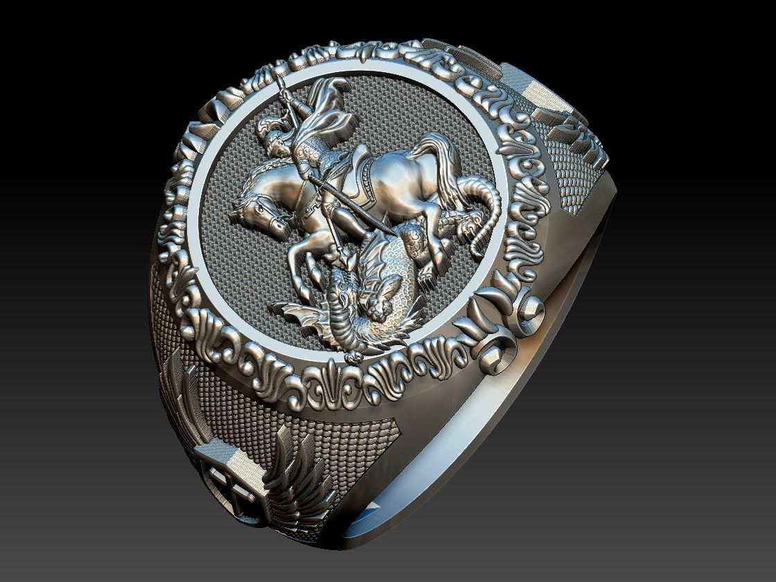 Saint George Ring - Sao Jorge 3D print model_22