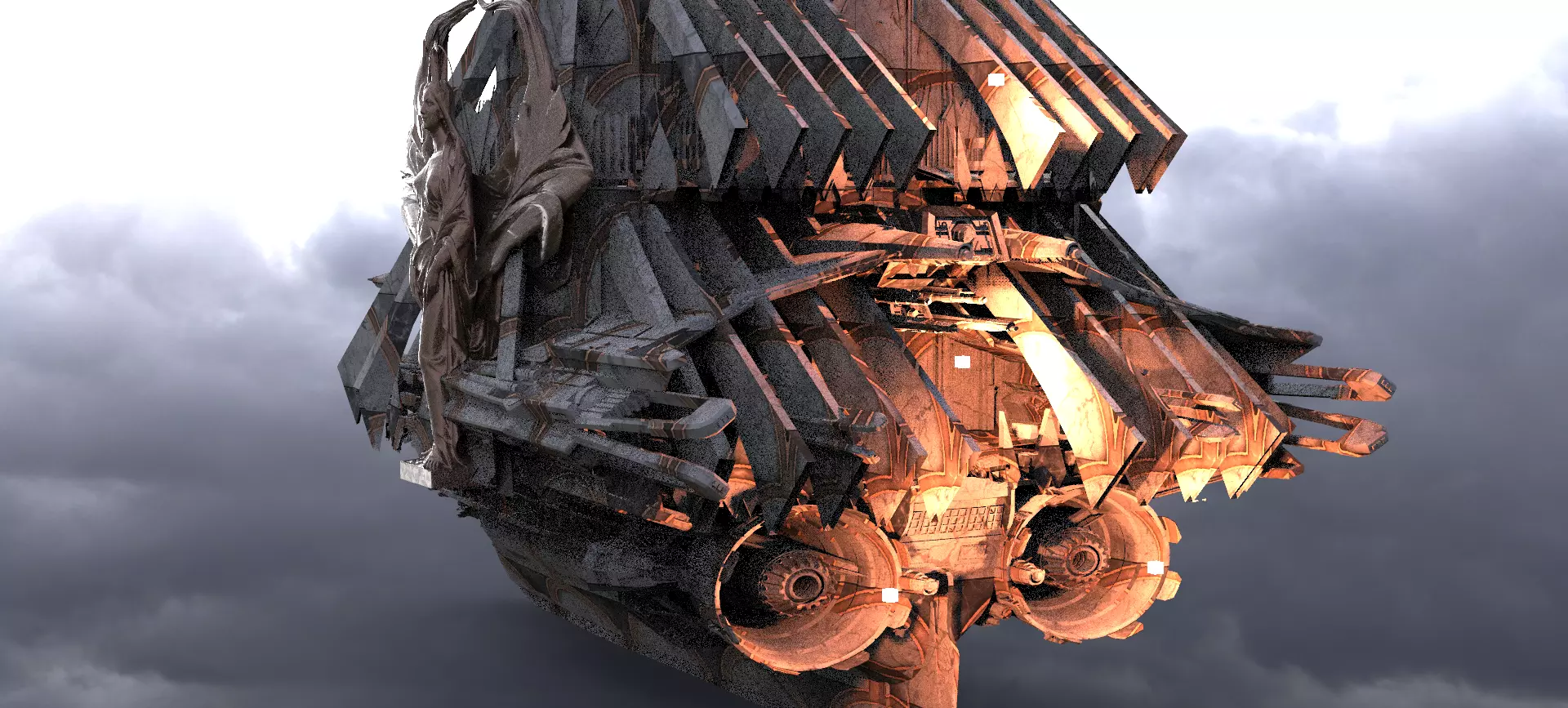 Dragon Knight fighter Airship 1  3D model_0