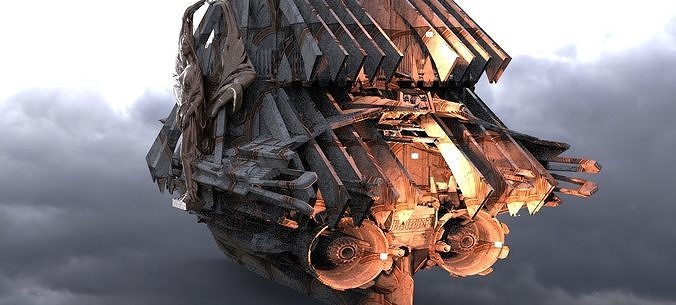 Dragon Knight fighter Airship 1  3D model