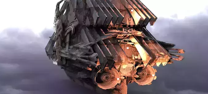 Dragon Knight fighter Airship 1  3D model