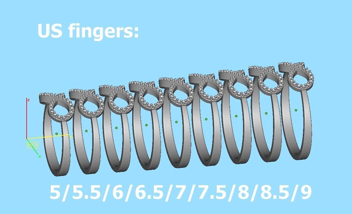 Infinity Jewelry Set Earrings and Ring 3dprint models 3D Model Collection_48