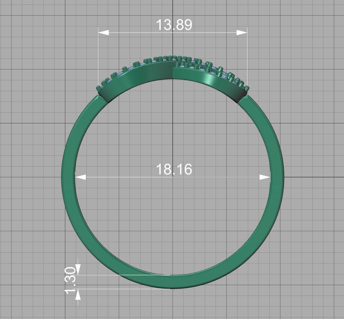 Infinity Jewelry Set Earrings and Ring 3dprint models 3D Model Collection_44