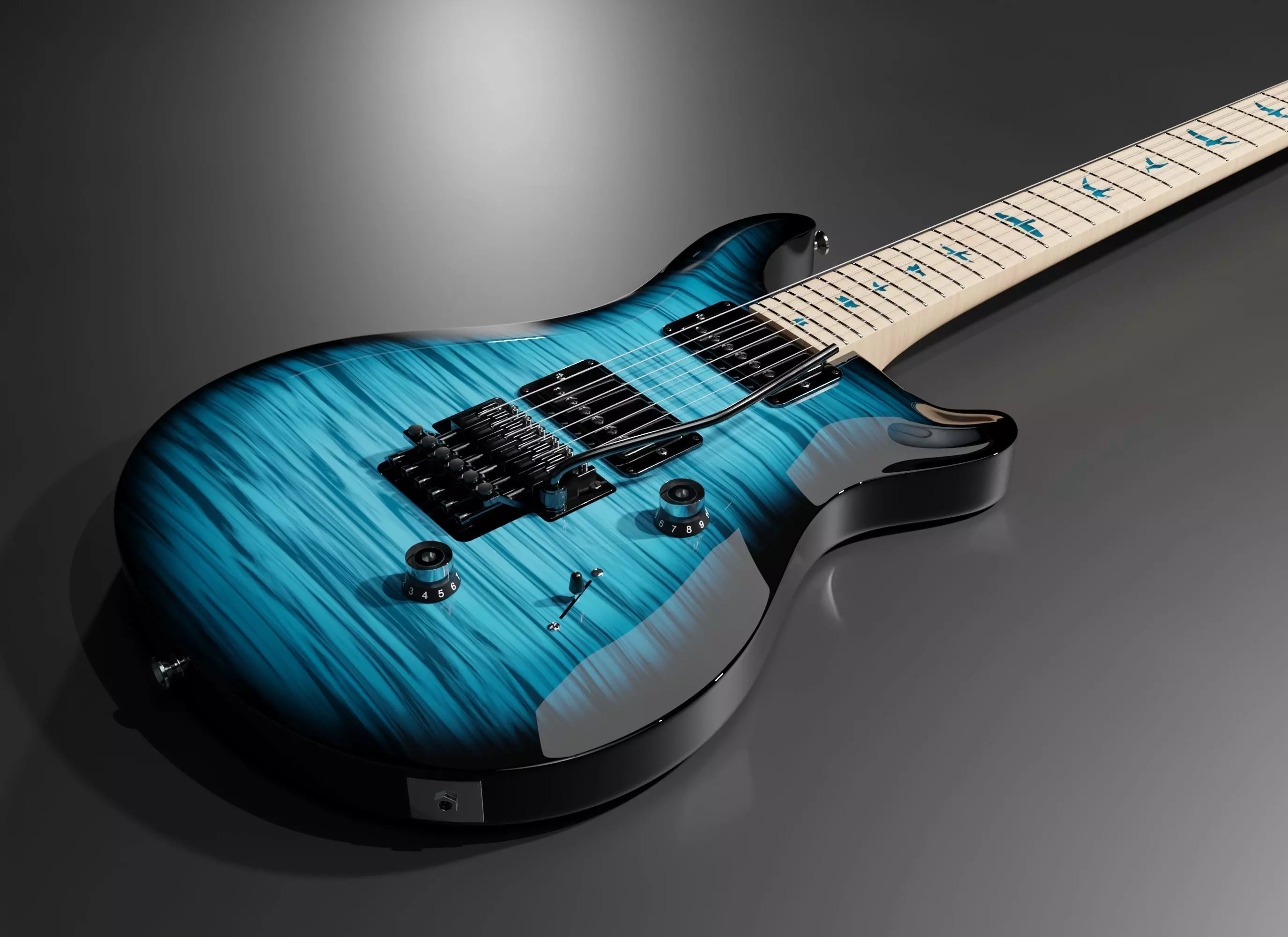 PRS Guitar Free 3D model