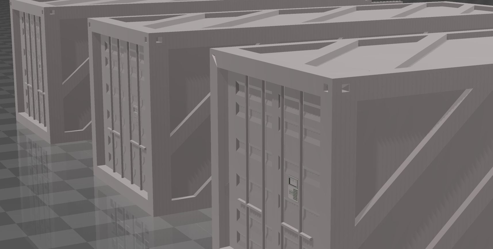 FUTURISTIC SHIPPING CONTAINER orCARGO 3D model_6