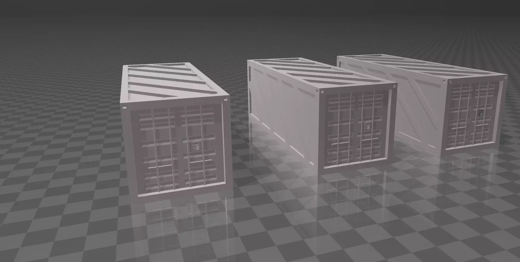 FUTURISTIC SHIPPING CONTAINER orCARGO 3D model_0