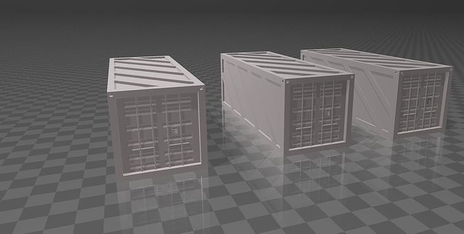 FUTURISTIC SHIPPING CONTAINER orCARGO 3D model