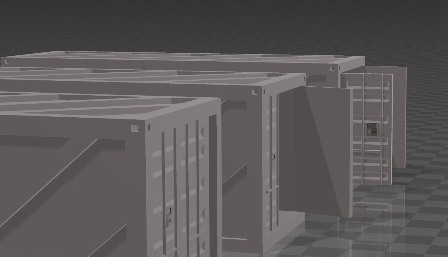 FUTURISTIC SHIPPING CONTAINER orCARGO 3D model_3