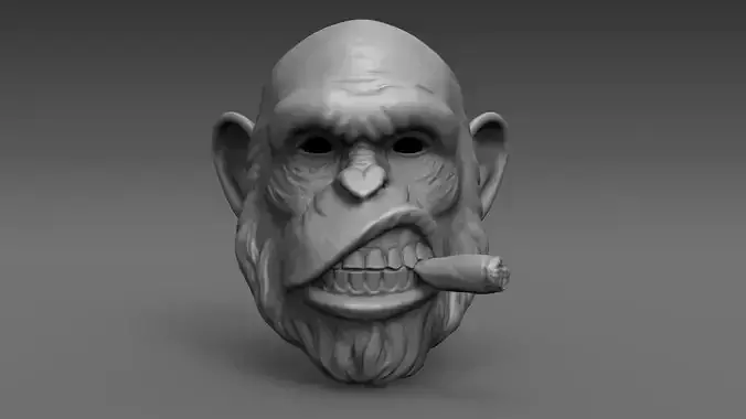Ape Mask Helmet 3D Printable