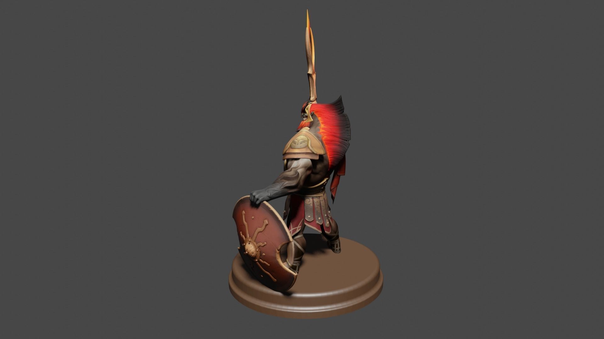 Mars Printable from Dota2 3D model Low-poly 3D model_5