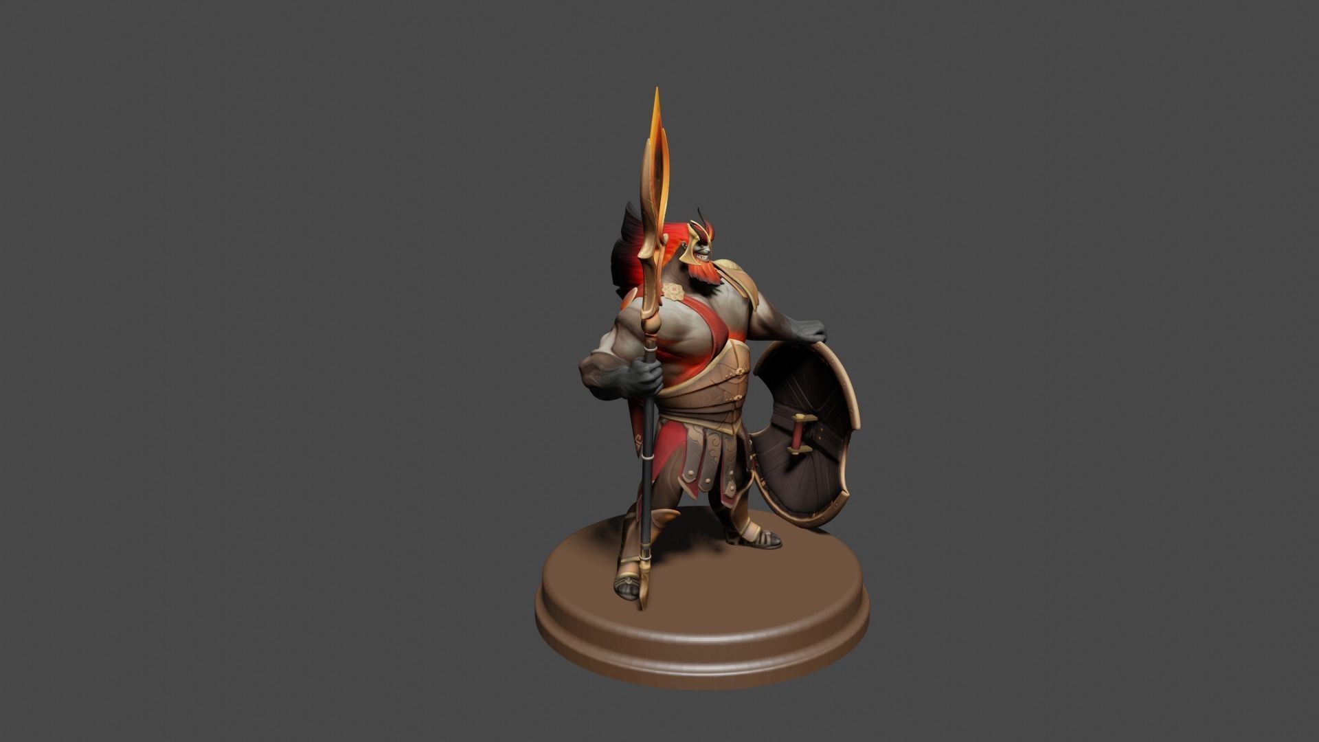Mars Printable from Dota2 3D model Low-poly 3D model_2