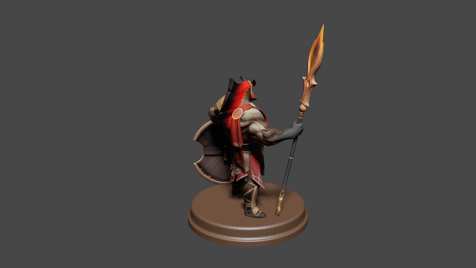 Mars Printable from Dota2 3D model Low-poly 3D model_3