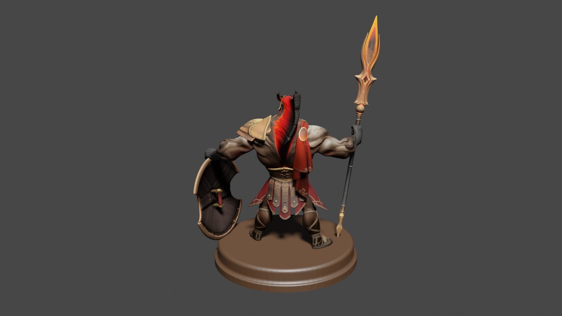 Mars Printable from Dota2 3D model Low-poly 3D model_4