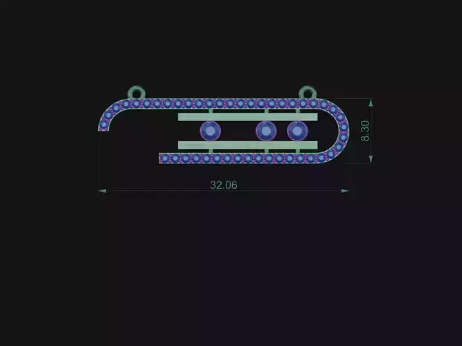 Pendants saxophone pendant with diamonds