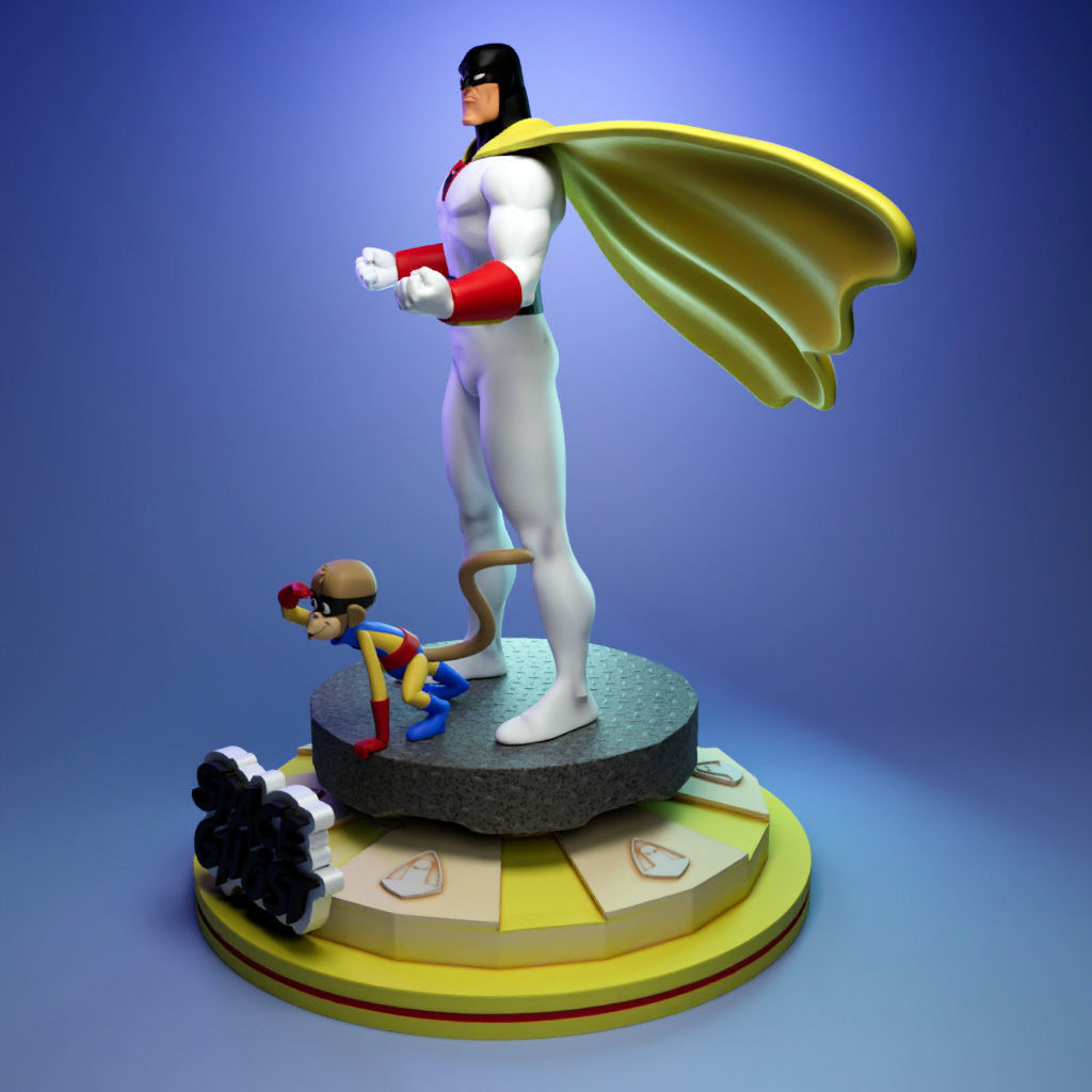 Space Ghost and Blip 3D print model_2