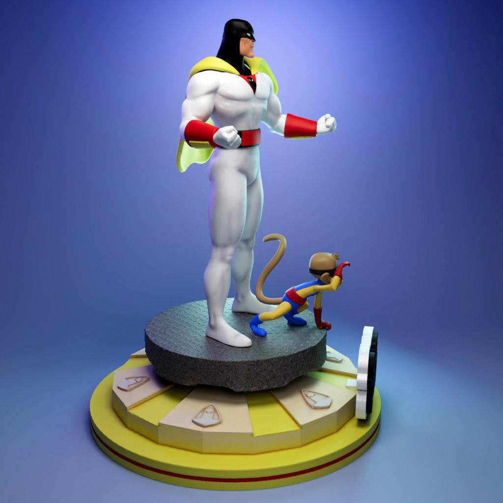 Space Ghost and Blip 3D print model_1