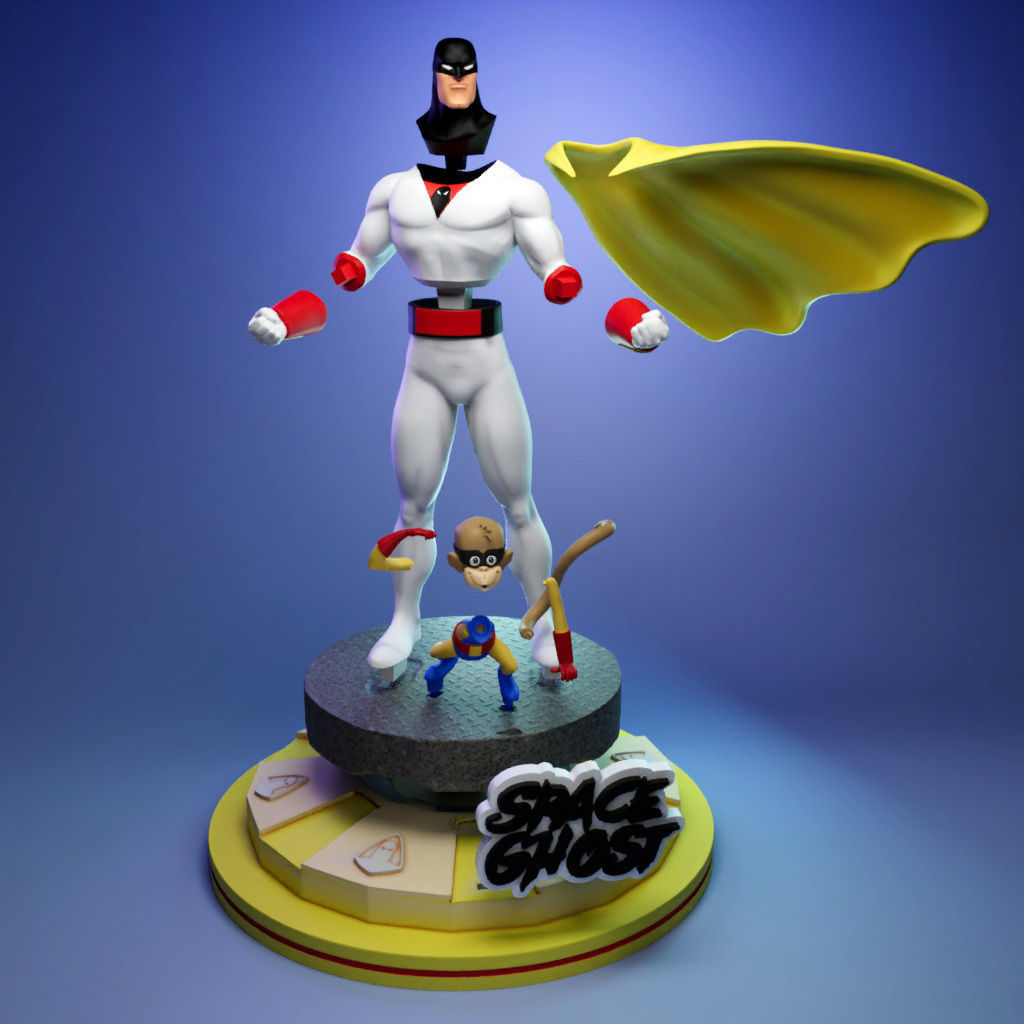 Space Ghost and Blip 3D print model_4