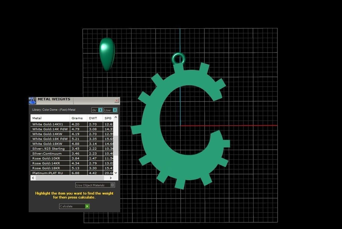 Model 875 Initial C Letter Pendant 3D print model_11