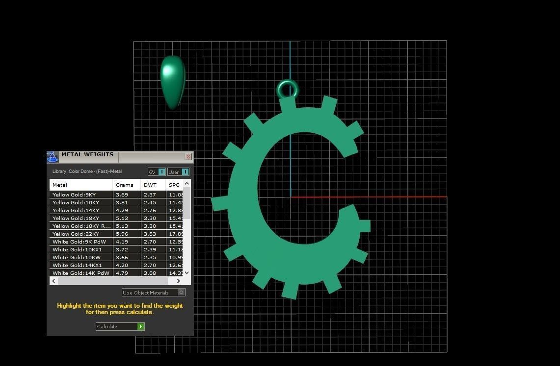 Model 875 Initial C Letter Pendant 3D print model_10