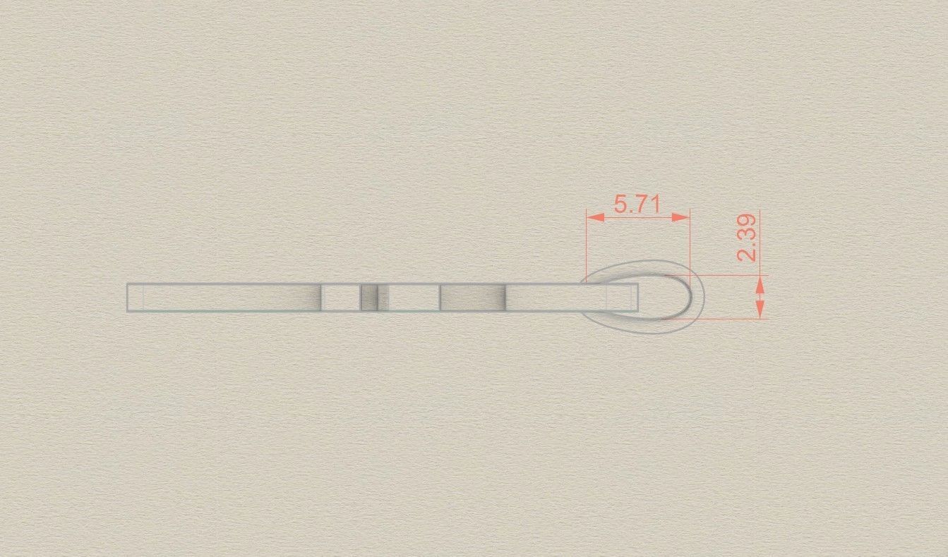 Model 878 Initial F Letter Pendant 3D print model_7