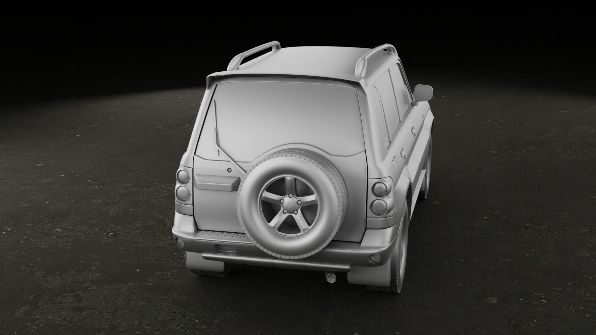 2007 Mitsubishi Pajero TR4 3 versions stl 3D printing 3D print model_4
