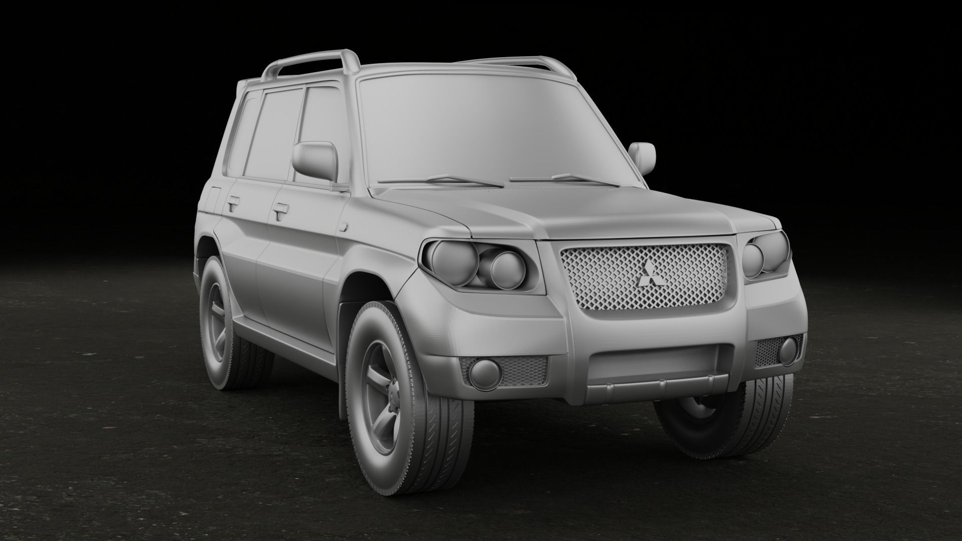 2007 Mitsubishi Pajero TR4 3 versions stl 3D printing 3D print model_6
