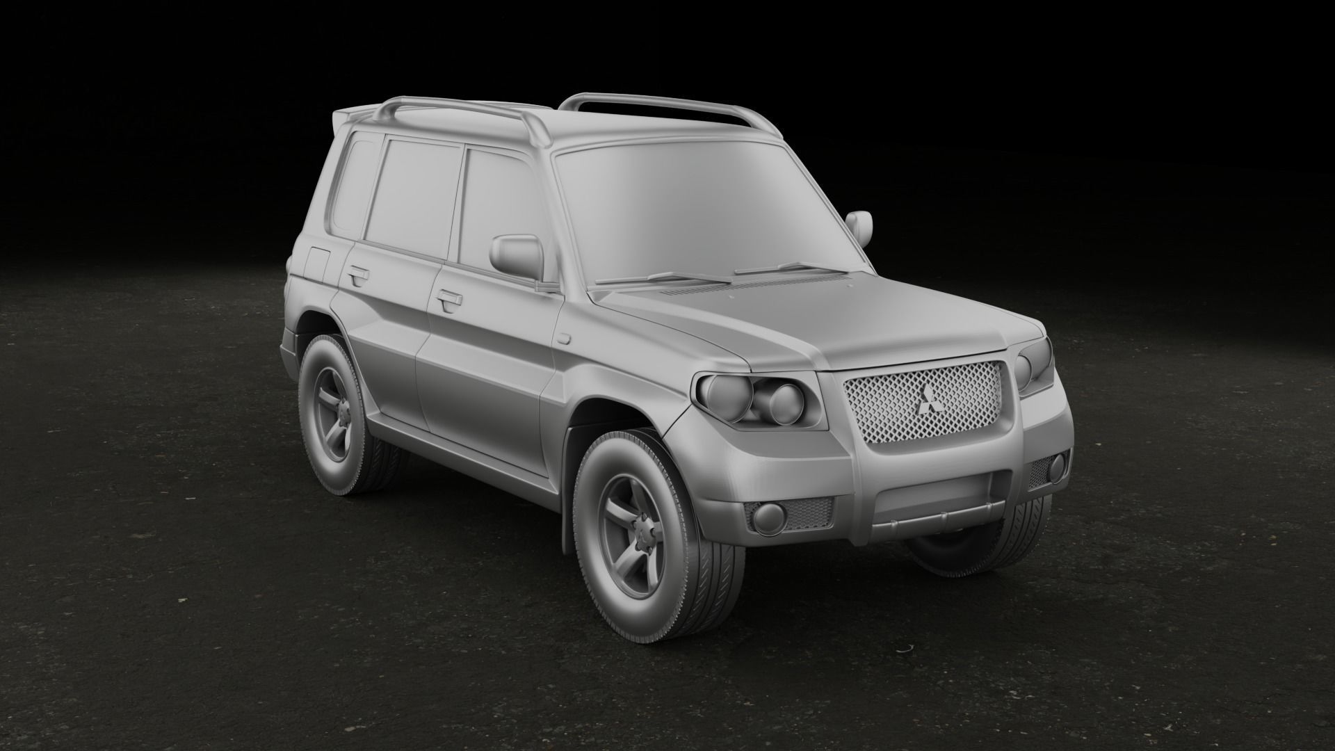 2007 Mitsubishi Pajero TR4 3 versions stl 3D printing 3D print model_7